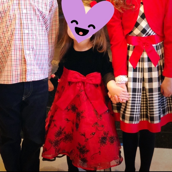 Blueberi Blvd Velvety Long-sleeve Holiday Dress | 2T - Picture 12 of 12